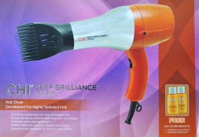 New CHI DEEP BRILLIANCE Low EMF Hair Dryer 1800W ORANGE  