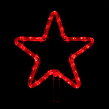 Topper LED Star Christmas Tree Topper Rope Light Display