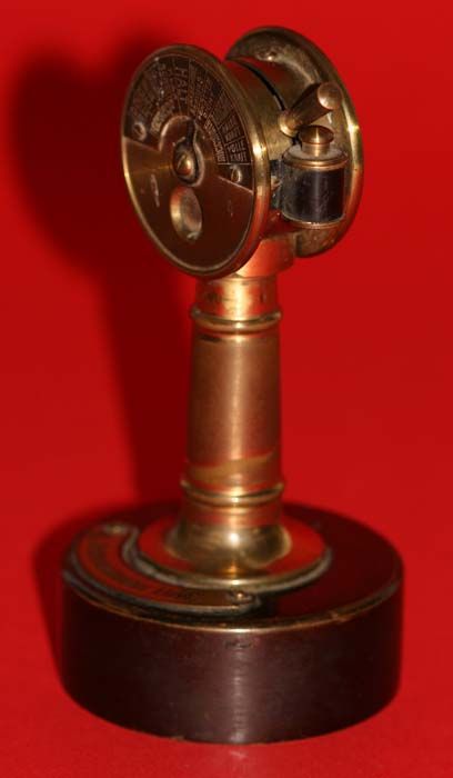   LLOYD STEAMSHIP STEERING WHEEL STATION as CIGAR CUTTER c. 1900