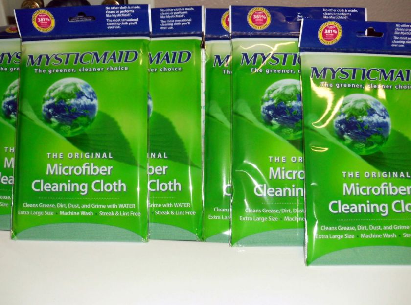 SIX Mystic Maid Original Microfiber Cleaning Cloths  