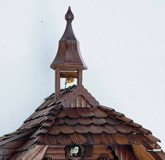 day musical   Cuckoo Clock with Bell Tower   22 3/4  