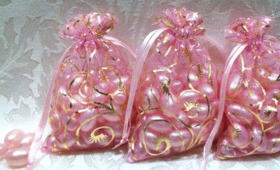 BATH OIL BEADS ROSE FRAGRANCE 3 BAGS w/50 BEADS EACH  