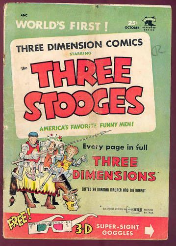 Three Stooges St. John comic book Kubert Stunt Girl  