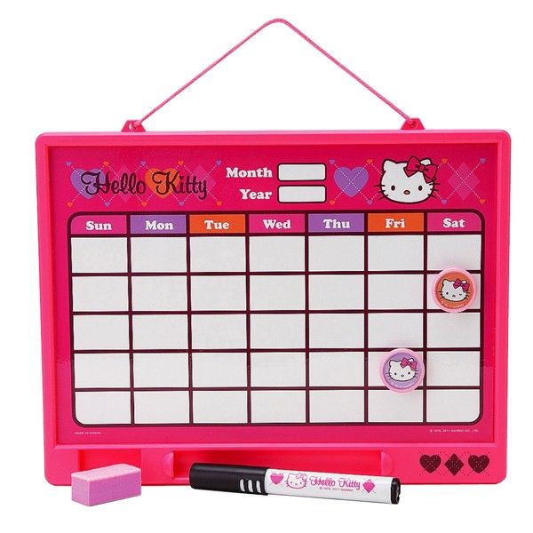 Hello Kitty White Board Calendar  Argyle  