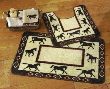   Bathroom Rug Set Toilet Commode Contour and Bath Mat Rug NEW  