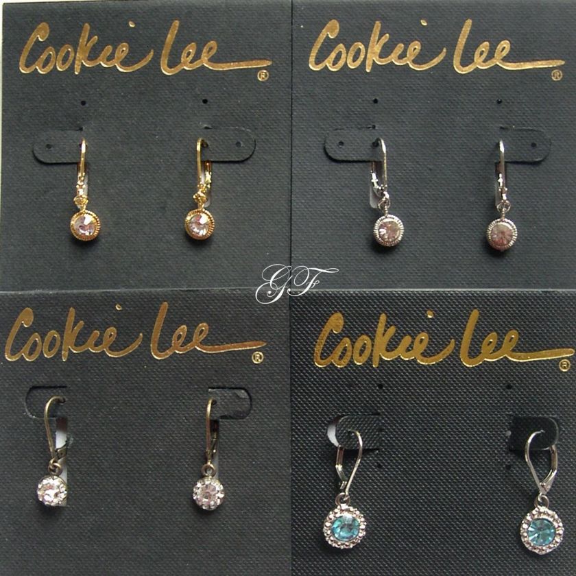 Cookie Lee   Various Crystal Mini Drop Earrings   NWT   $16 $18 RT 