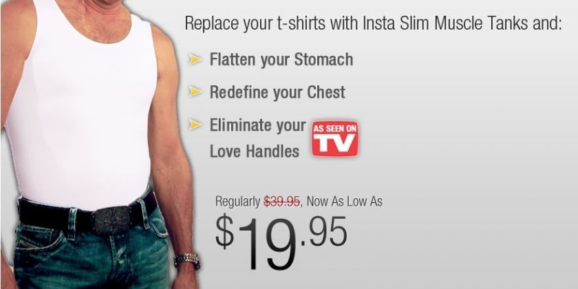 InstaSlim Insta Slim Slimming Tees Ts As Seen On TV  