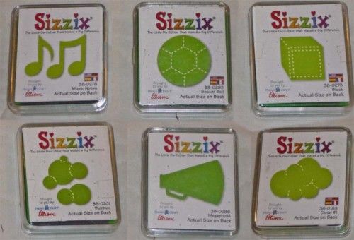 Sizzix Die Cutter Cutting Bubbles Ball Block Music  