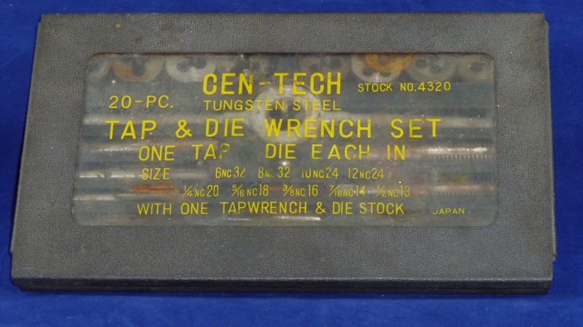   Tungsten Steel Tap & Die Wrench Set 4320 Tapwrench & Die Stock  