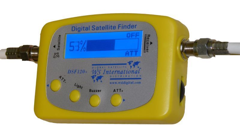 Digital Powered Satellite Finder Meter DSF120 Kit Bonus  