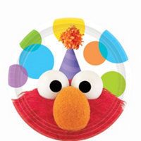 Sesame Street Party Supplies   Elmo Dessert Plates 8ct  