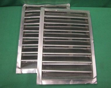 ALUMINUM MILL WALL LOUVER VENT w/ MESH SCREEN 12 x 18  