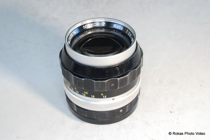 Nikon 105mm f2.5 Lens Non Ai Nikkor  P Home Aid works  