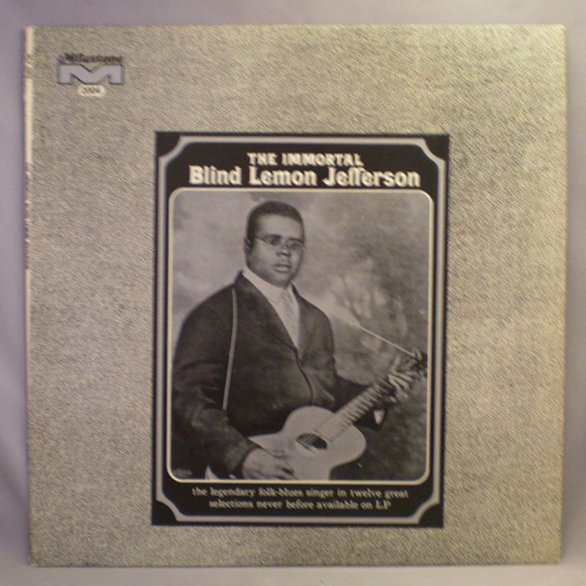 BLIND LEMON JEFFERSON IMMORTAL MILESTONE FOLK BLUES LP  