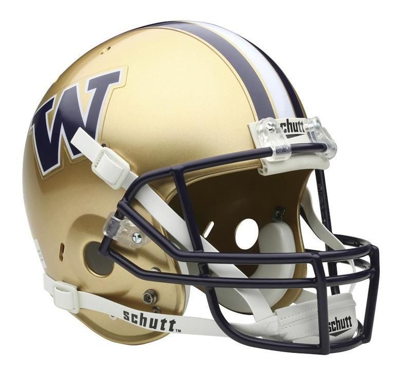 WASHINGTON HUSKIES SCHUTT FULL SIZE FOOTBALL HELMET  