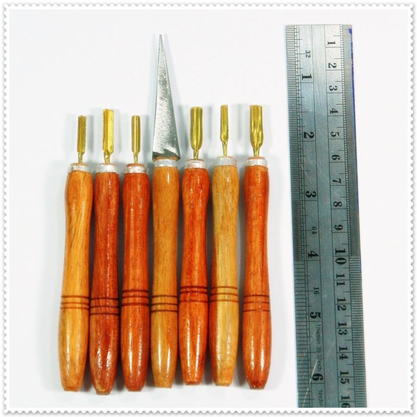 pcs Carving Brass Tiny Knife Set Sculpture for Fruit & Vegetable Tools 