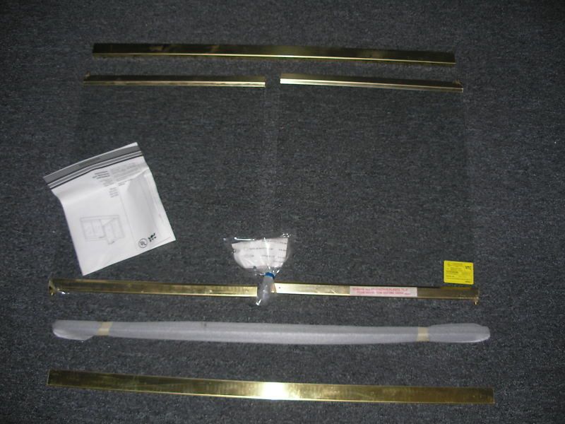 Superior Lennox Glass Fireplace Door P Brass 33C SPB  