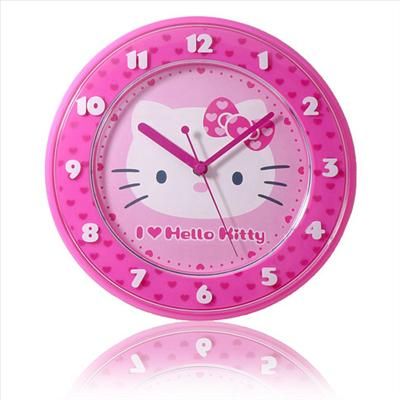 Hello Kitty Wall Clock Desk Clock Face Pink Sanrio  