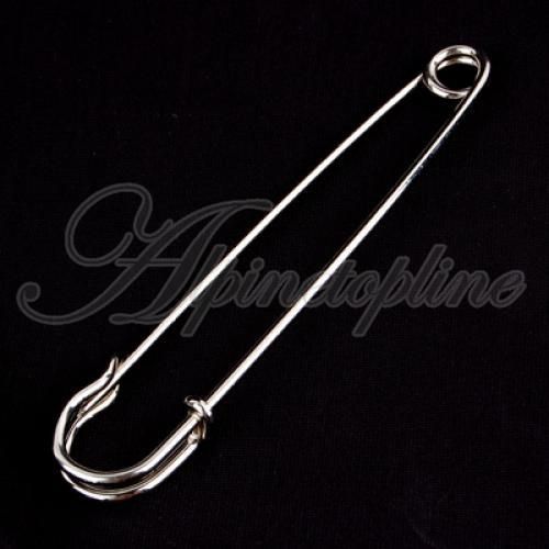 Large Nickel plated Copper Horse BLANKET Safety Pin  