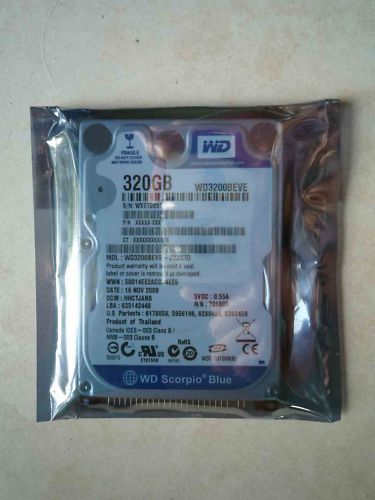 IDE PATA 320gb 8M cache Western Digital WD3200BEVE 890552649365 