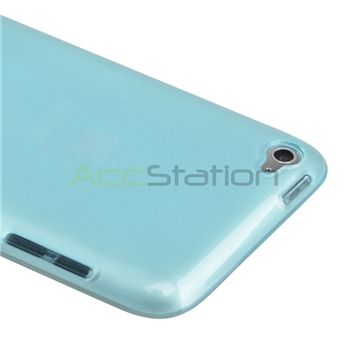 Blue Soft Rubber Skin Cover Case Accessory For Apple iPod Touch 4 G 4G 