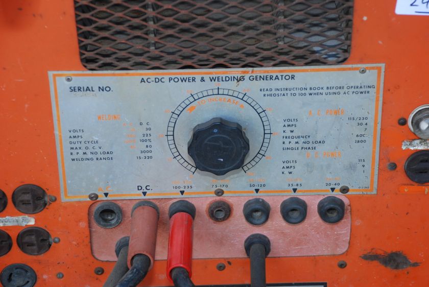   AEAD 200LE, GAS DRIVEN WELDER 250A,KOHLER K662 ENGINE INV=2452  