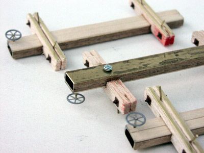 48/On30 Wood & Brass Skeleton Log Cars (6 Car Kit)  