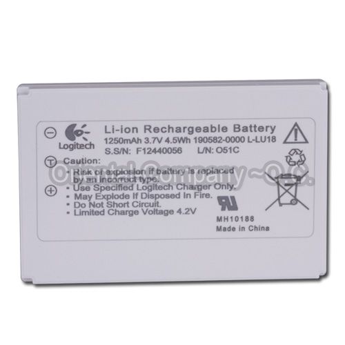 A185 01 Logitech Remote 1250mAH Battery