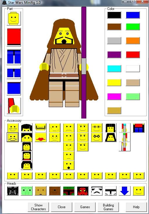 Lego Star Wars Minifigure Minifig Creator Game  