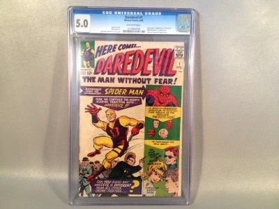 Daredevil Comic book #1 CGC 5.0 Marvel Comics  