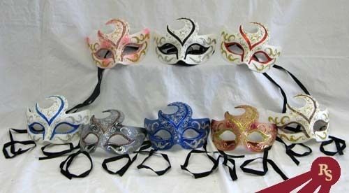 VENETIAN MASK   Painted Costume Masks   MASQUERADE BALL 092074116176 