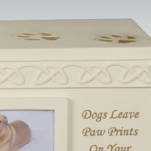 Dog Paws Box Cremation Urn   Dogs Leave Paw Prints   