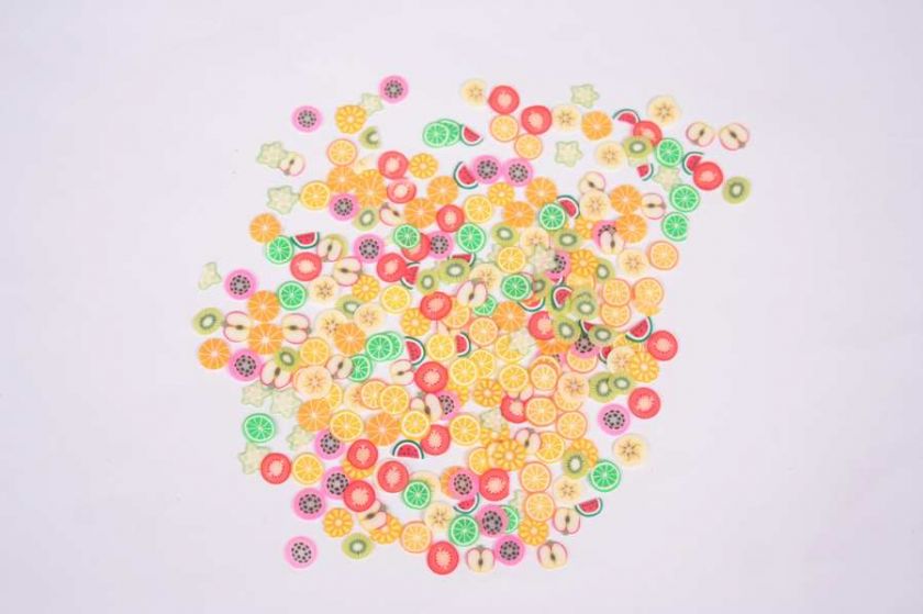 240PCS FRUIT FIMO 3D SLICE NAIL ART DECORATION a7  