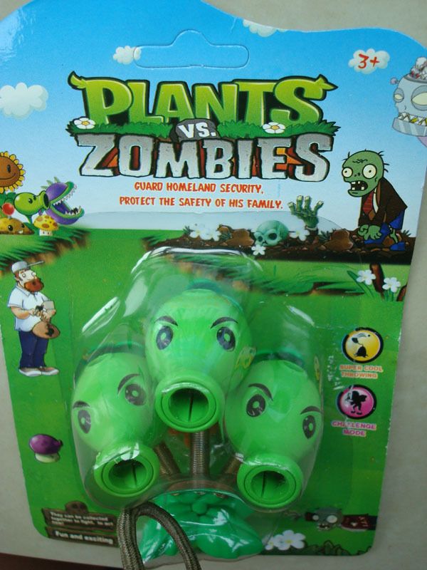   (PVZ) Game Double gun pea shooter kids Toy hot iphone game toy  