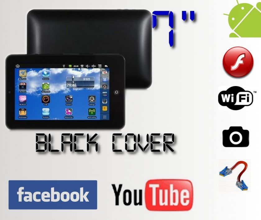   BLACK 7 Tablet PC Android 2.3 WiFi 3G FLASH 10.1 x210 epad apad cheap