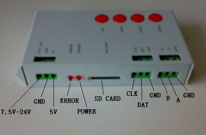 Smart LED Pixel Controller With SD Card  