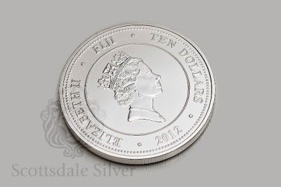 oz FIJI TAKU 5 Troy oz 2012 Silver Coin .999 Bullion (New Zealand 