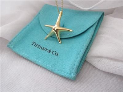 Tiffany & Co 18K Gold Elsa Peretti Starfish Necklace  