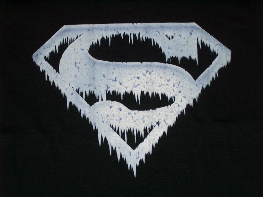 Superman Logo Ice (Toddler) T Shirt (Medium 5/6) New  