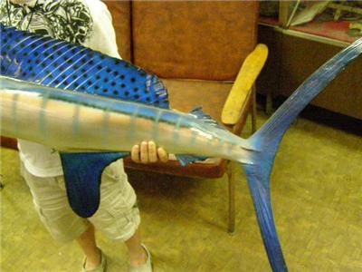 XL Blue MARLIN Tail Walk Fish MOUNT Taxidermy Replica  