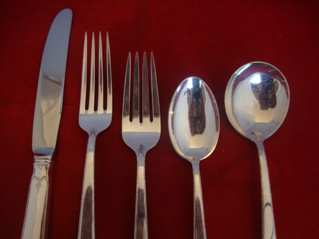 OLD LACE BY TOWLE STERLING SILVER FLATWARE SET SERVICE 50 PIECES 