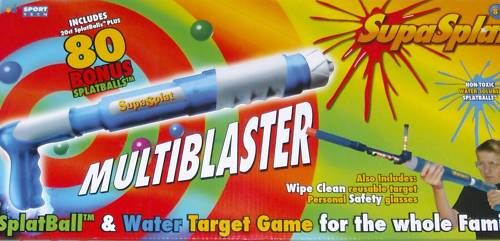 New Splat Ball Multiblaster Gun & Water Target Game  