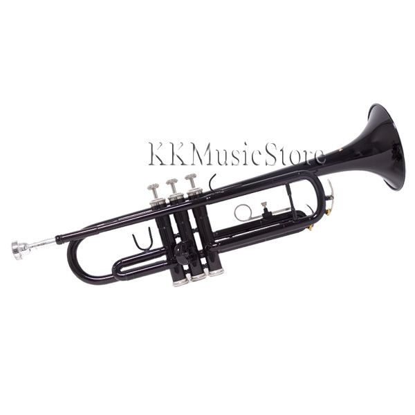 NEW MENDINI BLACK MONEL VALVES BAND Bb TRUMPET+$39 GIFT  