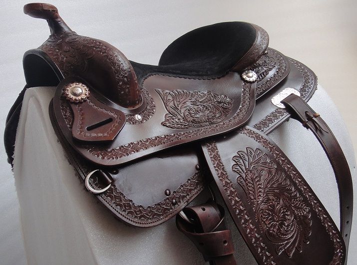 YESRD Genuine Leather Western Saddle WS 102  