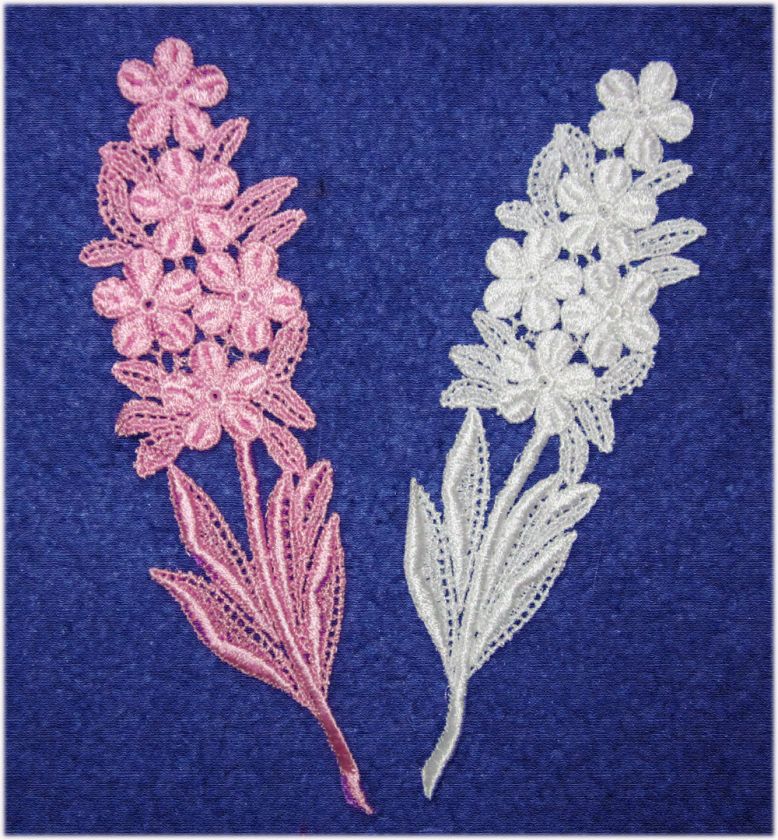 clover shoots these applique are rayon machine embroidered strong with 