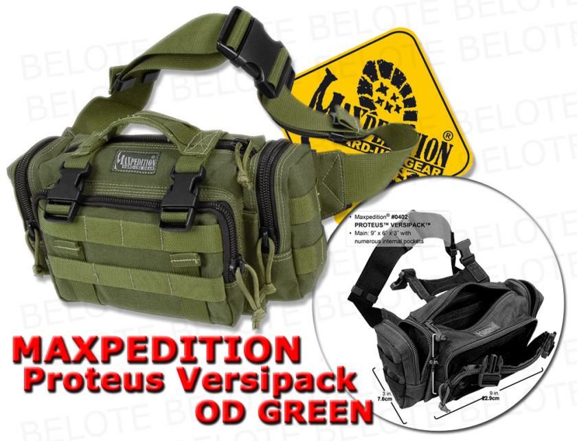 Maxpedition 0402 Proteus Versipack OD GREEN 0402G *NEW*  